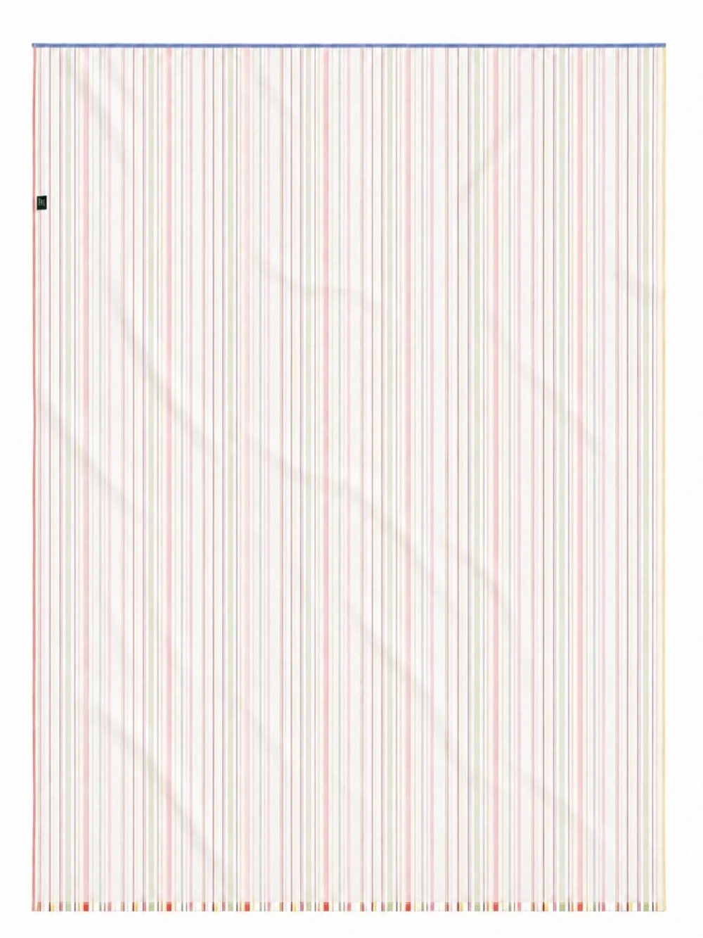 Vintage 80s Ralph Lauren Harbor View Multi-Color Stripe Cotton Twin Flat Sheet